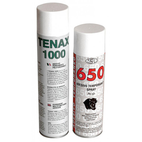 Temporary spray adhesive