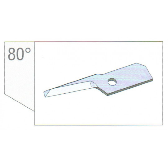 Cuchilla compatible con Teseo - M1N 80 DH1B - 500083002