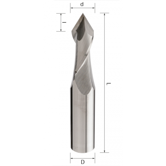 Countersink for plastic covered on Tin Dc 8 - L2 10 - L1 70 - D2 16 - Z.2