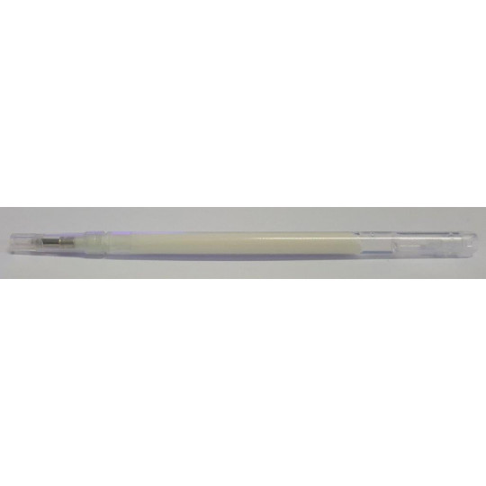 Refillable pen with heat: White color