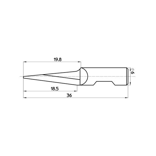 Blade 43900 - Max. cutting depth 19 mm