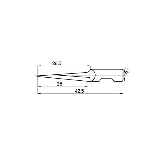 Blade 46042 - Max. cutting depth 25 mm