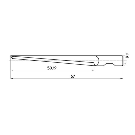 Blade 45267/50 - Maxi. cutting depth 51 mm