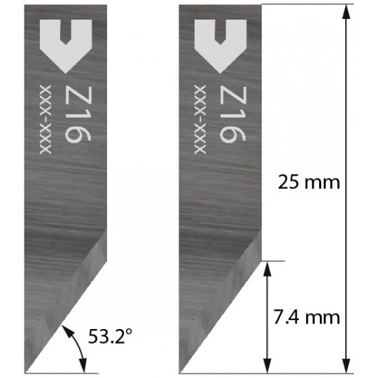 Blade 3910306 - Z 16 - Max. cutting depth 7.4 mm