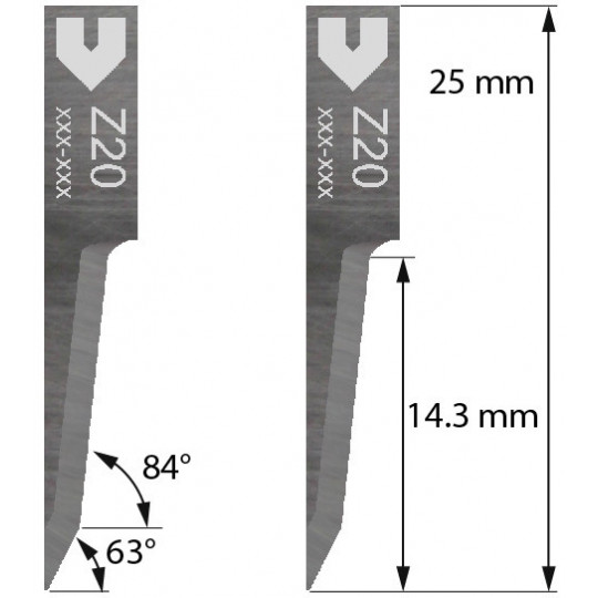 Lama 3910313 - Z 20 - Spessore del taglio fino a 14.3 mm