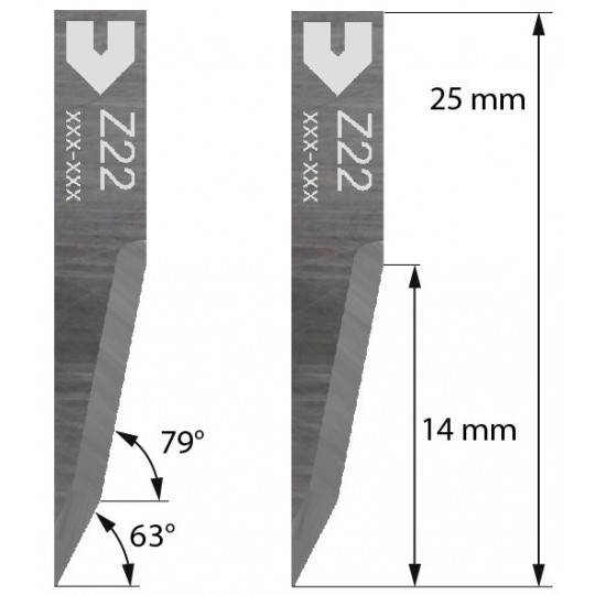 Lama 3910315 - Z 22 - Spessore del taglio fino a 14 mm