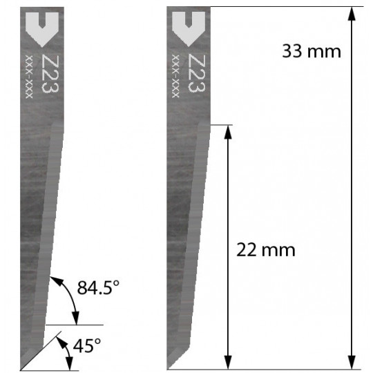 Blade 5005560 - Z 23 - Max. cutting depth 22 mm