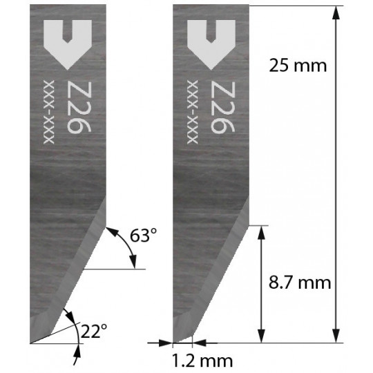Lama 3910317 - Z 26 - Spessore del taglio fino a 8.7 mm