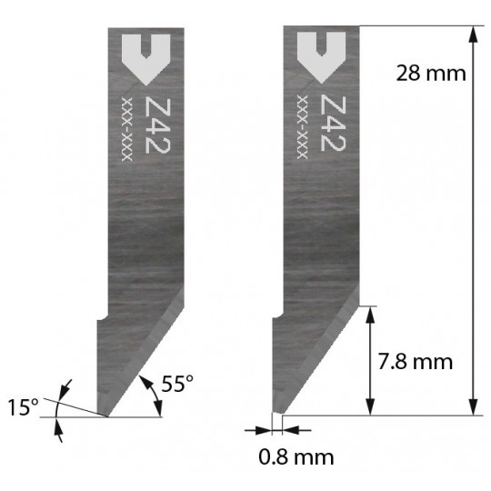 Blade 801400 - Z 42 - Max. cutting depth 7.8 mm