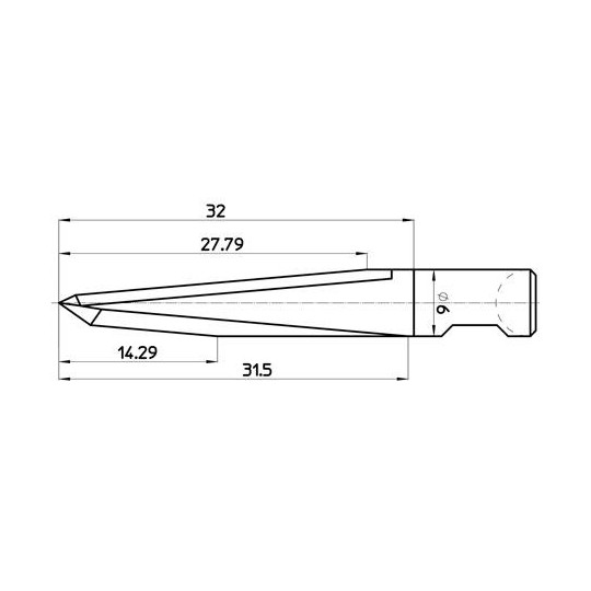 Blade 45530 - Max. cutting depth 28 mm