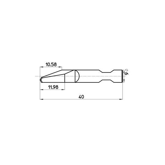 Blade 46722 - Max. cutting depth 12 mm