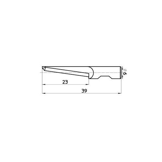 Blade 46387 - Max. cutting depth 23 mm - Blade thickness 0.6