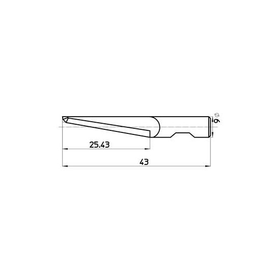 Cuchilla 45267/25 - Corte de 26 mm