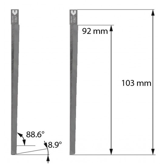 Blade compatible with Zund - 5210320 - Z603 - cutting thickness up to 92 mm