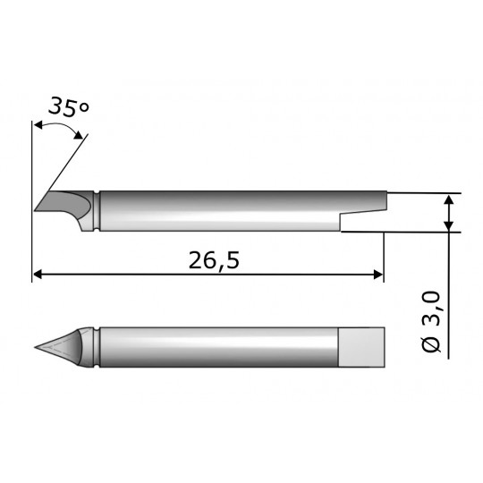 Cuchilla 7131 compatible con Aristo - Corte 1 mm