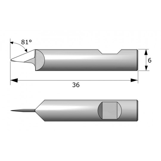 Cuchilla 7275 compatible con Aristo - Corte 6 mm