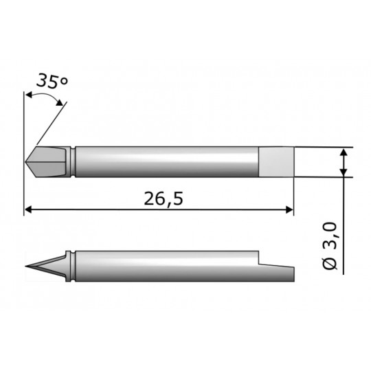 Blade 7750 Aristo compatible - Max. cutting depth 3 mm