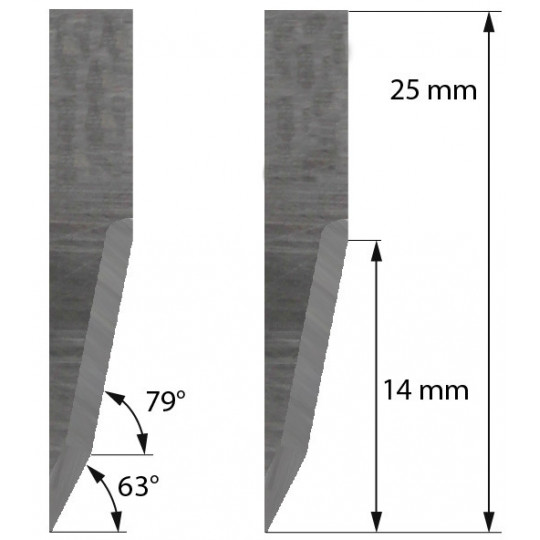 Blade Comagrav compatible  - Z22 - Max. cutting depth 14 mm