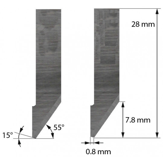 Blade Morgan Tecnica compatible - Z42 - Max. cutting depth 7.8 mm