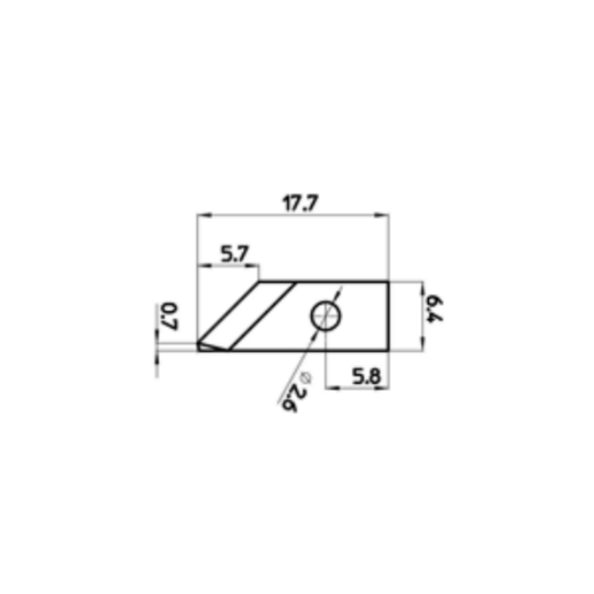 Ostrze 43065 - Grubość cięcia do 5,7 mm