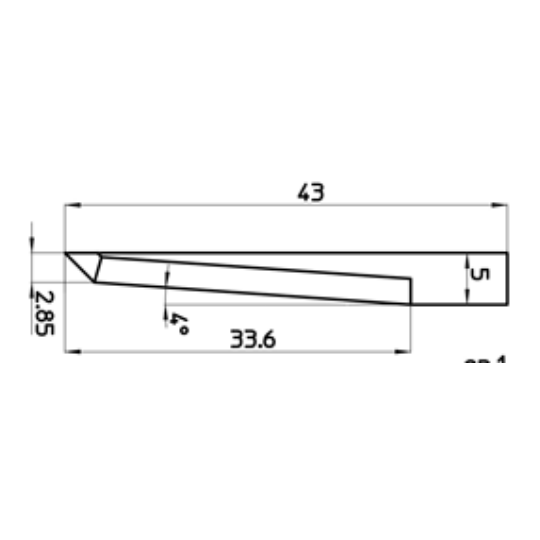 Blade 45510 - Max. cutting depth 33.6 mm