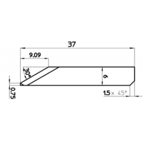 Lama 46312 - Spessore del taglio fino a 9.09 mm