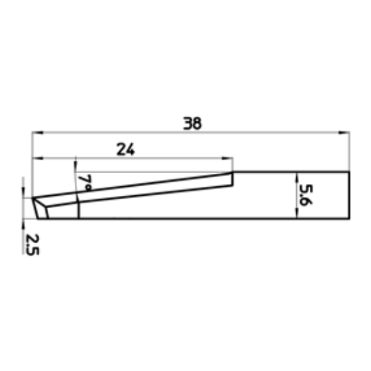 Lama 46504 - Spessore del taglio fino a 24 mm