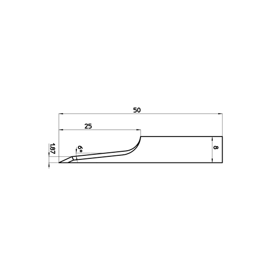 Lama 46807 - Spessore del taglio fino a 25 mm