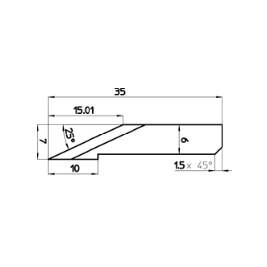 Lama 47108 - Spessore del taglio fino a 15.01 mm