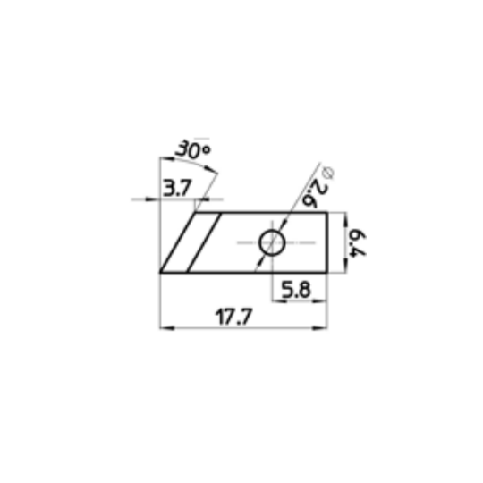 Ostrze 47187 - Grubość cięcia do 3,7 mm