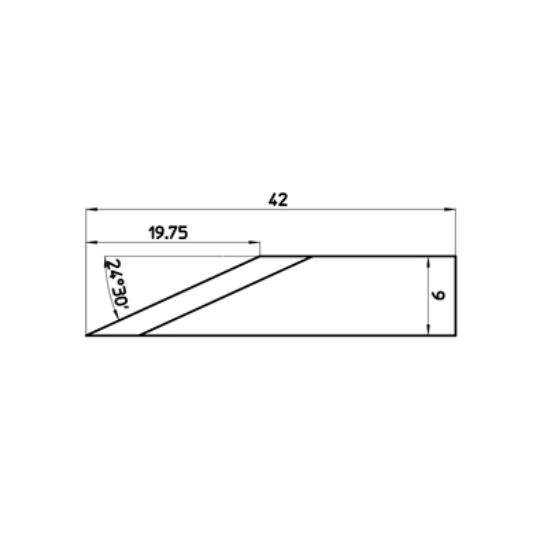Lama 47461 - Spessore del taglio fino a 19.75 mm