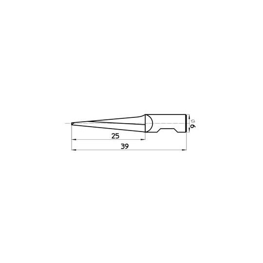 Blade 47075 - Max. Cutting depth 25 mm - Reference E25