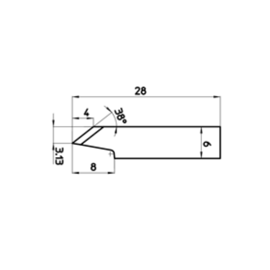 Cuchilla compatible con Lasercomb - 301815 - Corte 2.50 mm