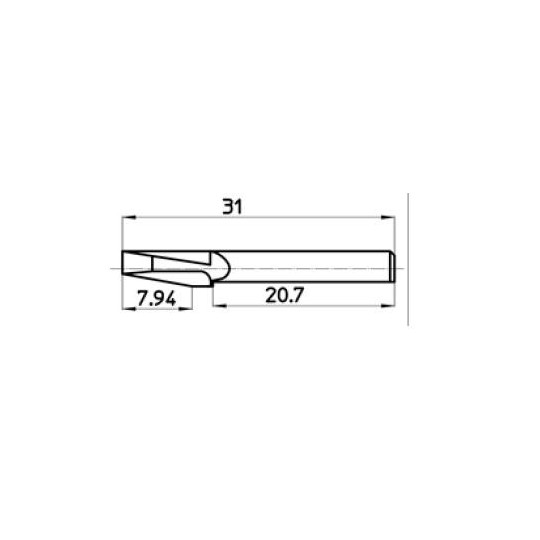 Messer 42722 Talamonti kompatibel - Max. Schnitttiefe 7.94 mm