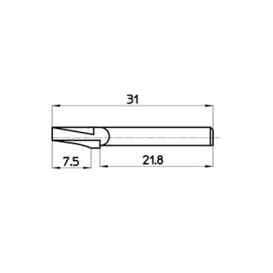 Messer 44063 Talamonti kompatibel - Max. Schnitttiefe 7.5 mm