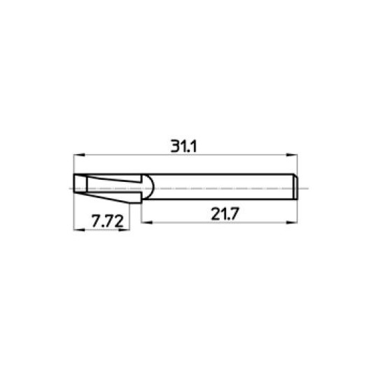 Messer 44797 Talamonti kompatibel - Max. Schnitttiefe 7.72 mm