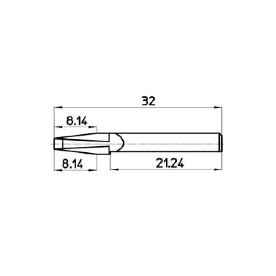 Cuchilla 44877 compatible con Talamonti - Corte 8.14 mm