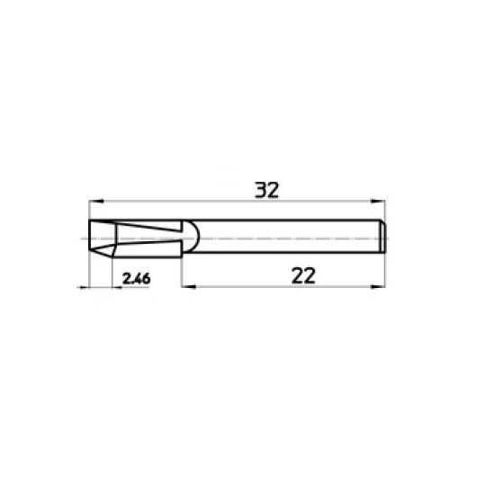 Blade 45860 Talamonti compatible - Max. cutting depth 2.46 mm