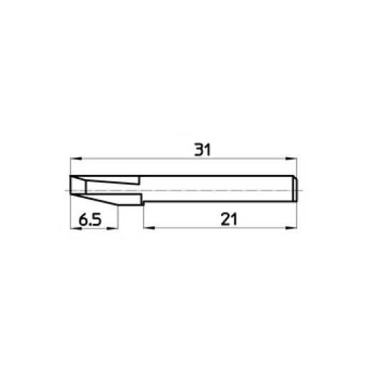 Lama 46452 compatibile con Talamonti - Spessore del taglio fino a 6.5 mm