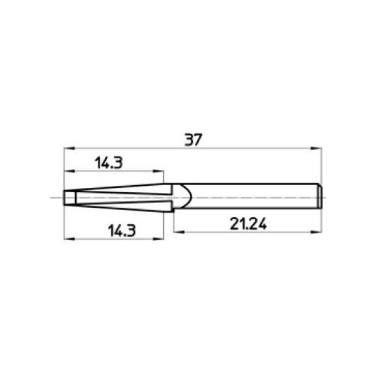 Messer 46585 - Max. Schnitttiefe 14.3 mm