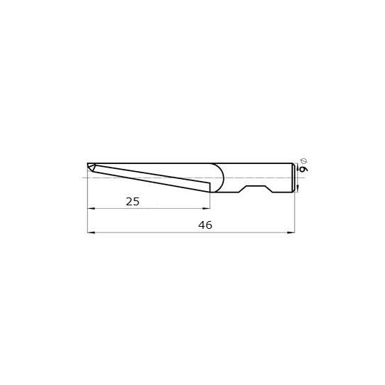 Lama 500-9831 compatibile con Summa - 45267/25 - Spessore del taglio fino a 25 mm