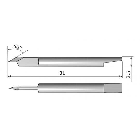Lama tangenziale 60 ° 390-550 compatibile con Summa - CE138031 - Spessore del taglio fino a 1.2 mm