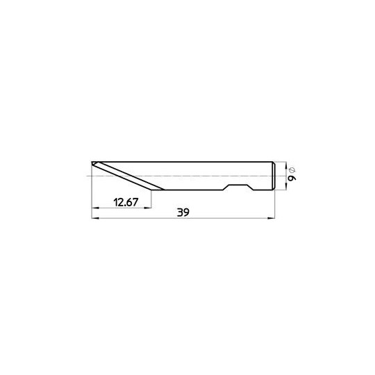 Blade 45266 - Max. cutting depth 13.0 mm