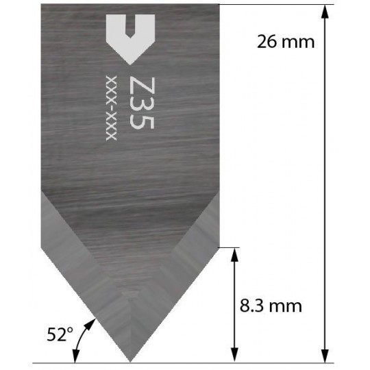 Lama compatibile con Iecho - Z35 - Spessore di taglio fino a 5 mm