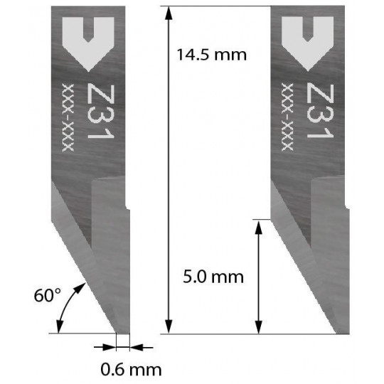 Cuchilla compatible con Iecho - Z31 - Corte 2.0 mm