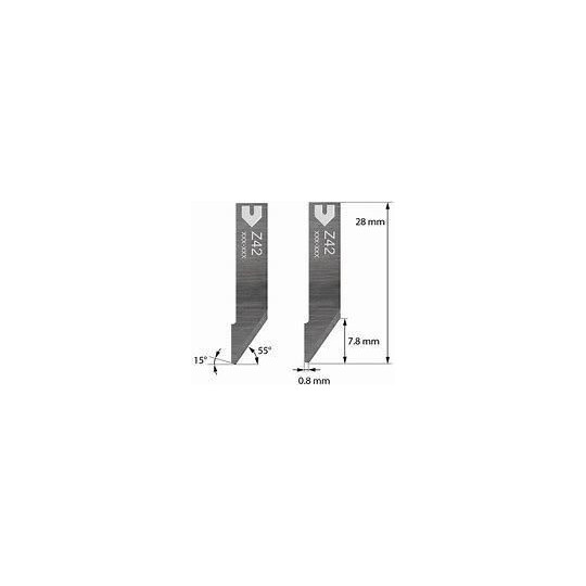 Blade Iecho compatible - Z42 - Max. cutting depth 7.8 mm