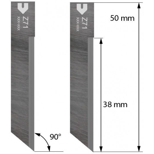 Blade 5006045 Iecho compatible - Z71 - Max. cutting depth 16/18.4 mm