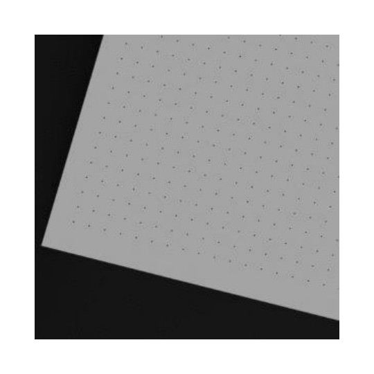 Mikro- perforowany dywan z biały PVC 3 mm - 510 x 610