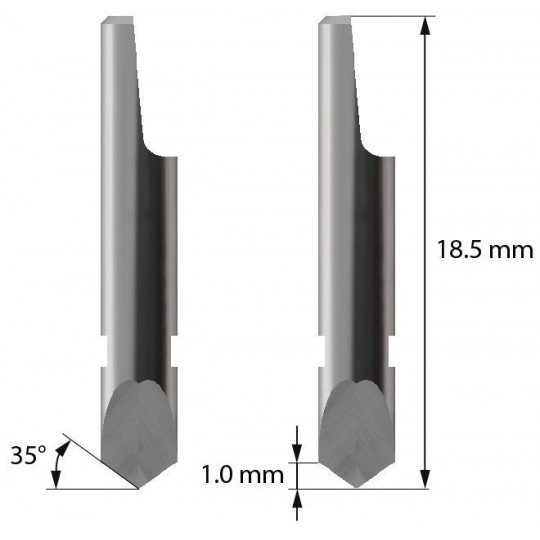 Lama compatibile con Iecho - Z3 - Spessore del taglio fino a 1 mm