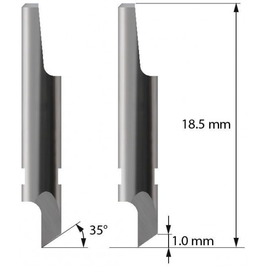 Ostrze Iecho kompatybilny- Z1 - Cięcie 1,0 mm